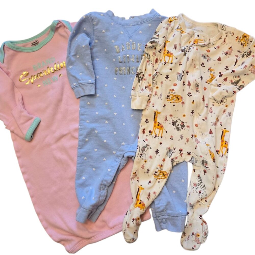 Girls 3 Piece Sleeper Bundle - sz 6m